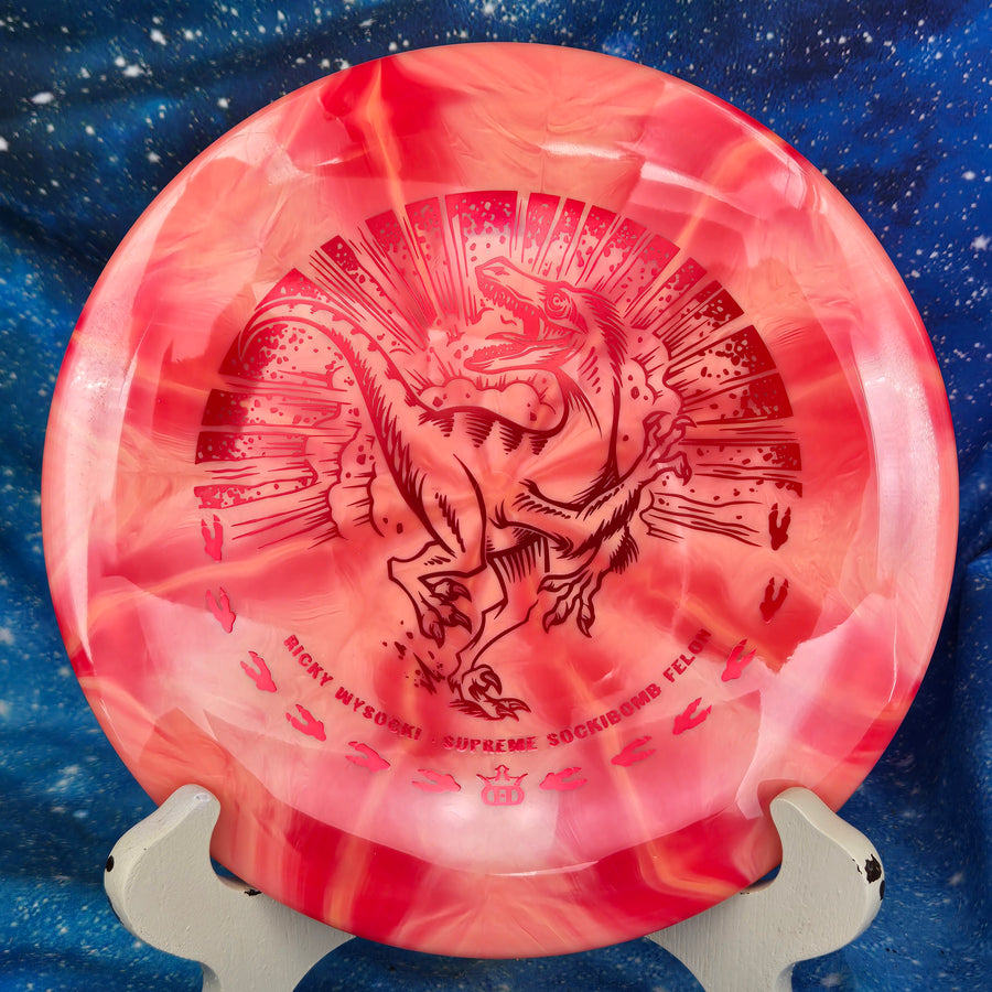 Dynamic Discs - Ricky Wysocki Sockibomb 2x Felon - Supreme Burst - Raptor Stamp