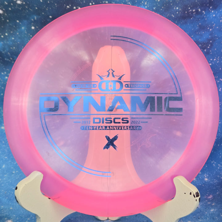 Gravity Disc Golf Pre-Owned - Dynamic Discs - Trespass (First Run Supreme, 2020 Pro Worlds Opto Chameleon, Ten Year Anniversary Lucid Ice) disc golf disc photo Plastic/Condition/Weight/Inked - Gravity Disc Golf