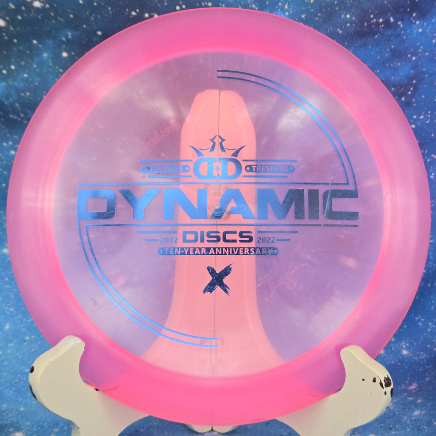 Gravity Disc Golf Pre-Owned - Dynamic Discs - Trespass (First Run Supreme, 2020 Pro Worlds Opto Chameleon, Ten Year Anniversary Lucid Ice) disc golf disc photo Plastic/Condition/Weight/Inked - Gravity Disc Golf