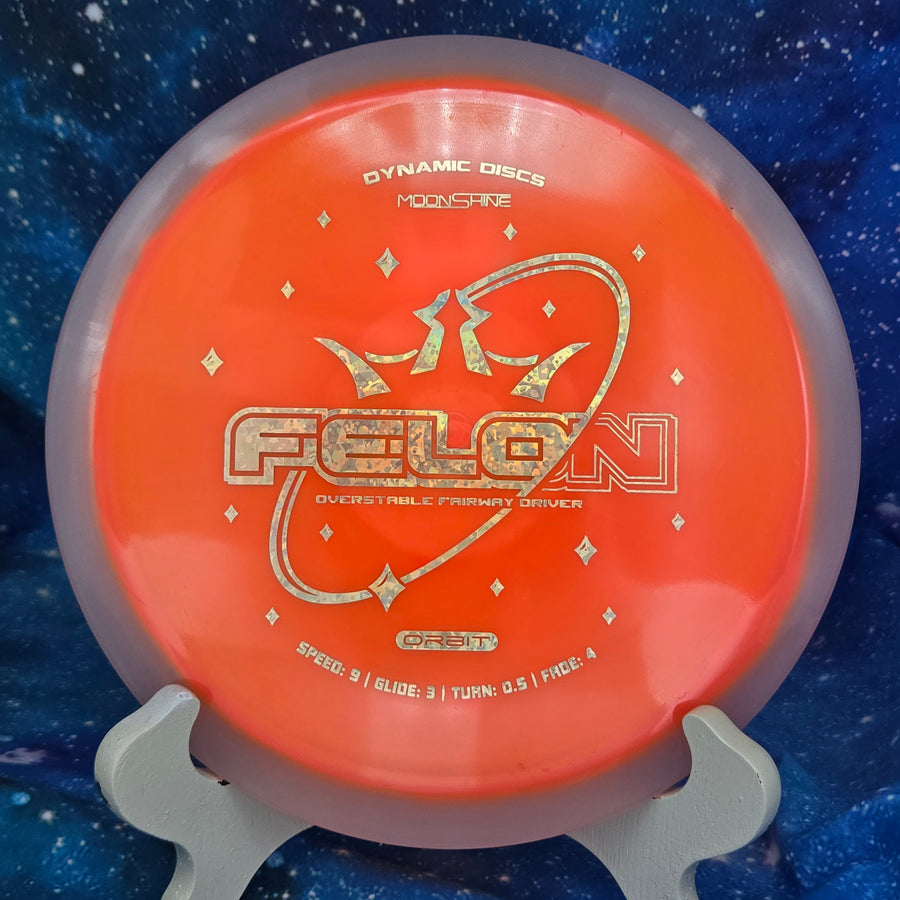 Pre-Owned - Dynamic Discs - Felon (DyeMax, Moonshine, Lucid-X Glimmer, Ricky 2x Raptor Eye Fuzion Orbit)