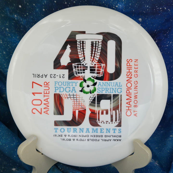 Gravity Disc Golf Pre-Owned - Latitude 64 - Gladiator (2017 Opto Sparkle, PDGA DyeMax Gold Line) disc golf disc photo Plastic/Condition/Weight/Inked - Gravity Disc Golf