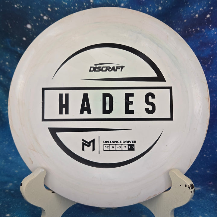 Gravity Disc Golf Pre-Owned - Discraft - Hades (Paul McBeth Series ESP Swirl, Ti, Big Z) disc golf disc photo Plastic/Condition/Weight/Inked - Gravity Disc Golf