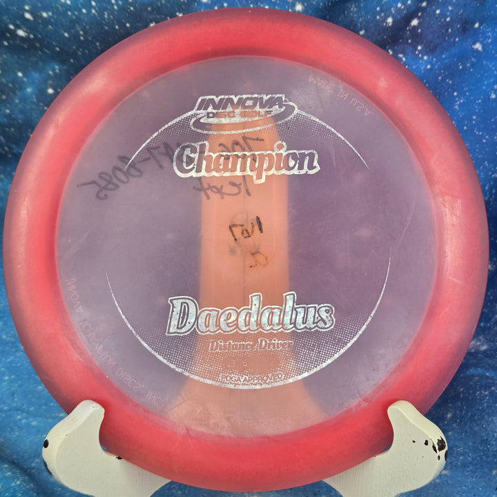 Gravity Disc Golf Pre-Owned - Innova - Daedalus (Champion) disc golf disc photo Plastic/Condition/Weight/Inked - Gravity Disc Golf