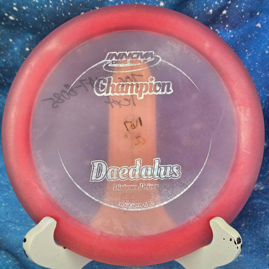 Gravity Disc Golf Pre-Owned - Innova - Daedalus (Champion) disc golf disc photo Plastic/Condition/Weight/Inked - Gravity Disc Golf