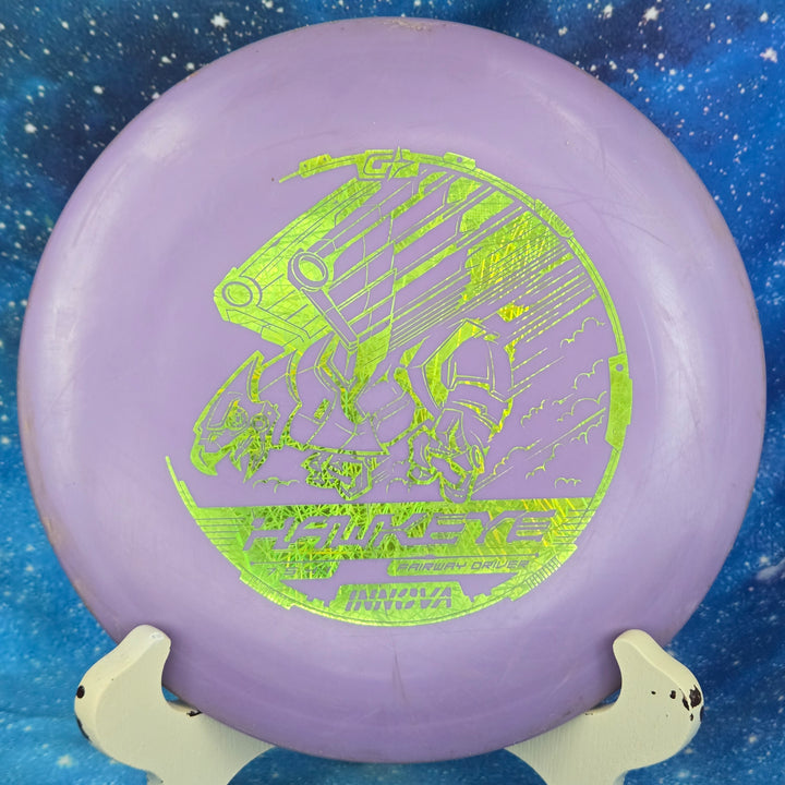Gravity Disc Golf Pre-Owned - Innova - Hawkeye (GStar) disc golf disc photo Plastic/Condition/Weight/Inked - Gravity Disc Golf