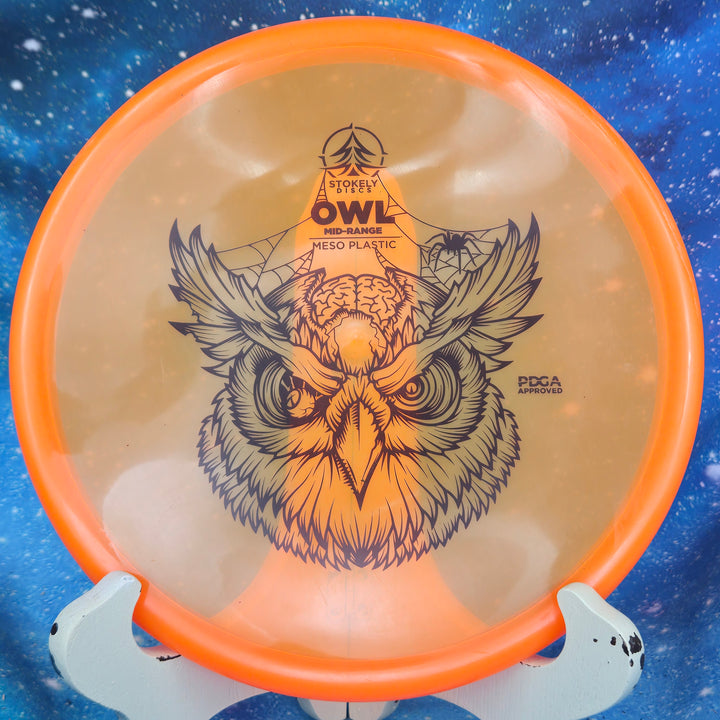 Gravity Disc Golf Pre-Owned - Stokely Discs - Owl (Meso) disc golf disc photo Plastic/Condition/Weight/Inked - Gravity Disc Golf