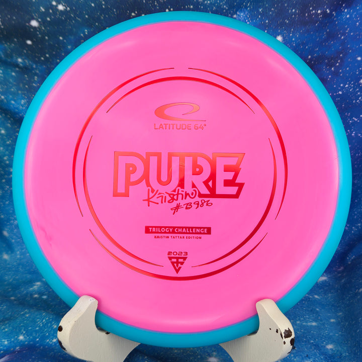 Latitude 64 Latitude 64 - Kristin Tattar 2x Pure - Retro Orbit - 2023 Trilogy Challenge disc golf disc photo Color/Weight/Stamp - Gravity Disc Golf