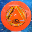 Load image into Gallery viewer, New Streamline Discs Boost Fairway Driver in Neutron Plastic - Orange with Green and Gold Holographic Stamp.
