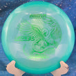 Load image into Gallery viewer, Teal Proto Color Glow Champion Eagle-L disc golf fairway driver, 2026 Sofia Donnecke Champion Series tour stamp with green shatter foil.
