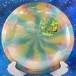 Load image into Gallery viewer, New Teal and Gold Swirl Thought Space Athletics Coalesce in Premium Nebula Ethereal Plastic - Camo TS Stamp - 174g.
