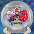 Load image into Gallery viewer, New Steel Metal Flake Thought Space Athletics Lykke Lorentzen Signature Expanse in Premium Vex Plastic - Orange and Pink Foil Stamp - 166g.
