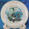 Load image into Gallery viewer, New Glow Thought Space Athletics Praxis Putter in Premium Glow Plastic - Special Edition Blue Shatter and Green Shimmer Stamp - 175g.
