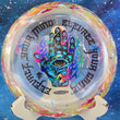 Load image into Gallery viewer, New Multi Color Thought Space Athletics Requiem in Premium Vex Breaker Plastic - Rainbow Stars, Blue Holo, and Black Tri-Foil Stamp - 174g.
