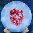 Load image into Gallery viewer, New Blue and White Burst Westside Discs Bard in Premium Tournament Burst Plastic - Unearthed Special Edition Red Holo Stamp - 174g.
