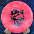 Load image into Gallery viewer, New Pink Burst Westside Discs Bard in Premium Tournament Burst Plastic - Unearthed Special Edition Teal Stamp - 175g.
