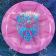 Load image into Gallery viewer, New Light Purple and Pink Burst Westside Discs Warship in Premium Tournament Burst Plastic - Unearthed Special Edition Aqua Shatter Stamp - 180g.
