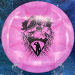 Load image into Gallery viewer, New Light Purple and Pink Burst Westside Discs Warship in Premium Tournament Burst Plastic - Unearthed Special Edition Black Stamp - 178g.

