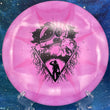 Load image into Gallery viewer, New Light Purple and Pink Burst Westside Discs Warship in Premium Tournament Burst Plastic - Unearthed Special Edition Black Stamp - 180g.
