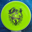 Load image into Gallery viewer, White Rim and Lime Neutron Plastic MVP Stasis Unearthed Stamp - 173g - Dark Stars Stamp.
