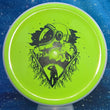 Load image into Gallery viewer, White Rim and Lime Neutron Plastic MVP Stasis Unearthed Stamp - 173g - Dark Stars Stamp.
