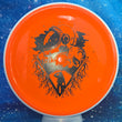 Load image into Gallery viewer, White Rim and Orange Neutron Plastic MVP Stasis Unearthed Stamp - 174g - Dark Stars Stamp.
