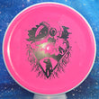 Load image into Gallery viewer, White Rim and Pink Neutron Plastic MVP Stasis Unearthed Stamp - 174g - Dark Stars Stamp.
