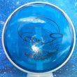 Load image into Gallery viewer, White Swirl Rim and Blue Particle Proton Plastic Axiom Paradox Circuit Challenge - 178g - Black Stamp.
