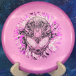 Load image into Gallery viewer, New Metallic Pink Wild Discs Sea Otter in Premium Lava Plastic - Alien Head Black, White, and Purple Stamp - 175g.
