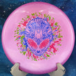 Load image into Gallery viewer, New Metallic Pink Wild Discs Sea Otter in Premium Lava Plastic - Special Edition 3-Foil Blue, Orange, and Lime Alien Head Stamp - 174g.
