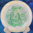 Load image into Gallery viewer, New Wild Discs Tasmanian Devil V2 in Nuclear Glow Plastic - Green Shimmer Stamp - 172g.
