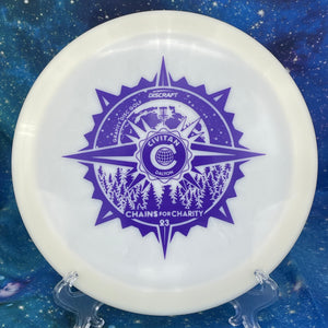 Discraft - Raptor - Glo Z - 2023 Chains for Charity Event Stamp
